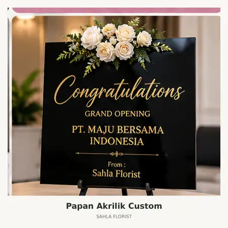 Papan Bunga Akrilik Mall Bali Galeria